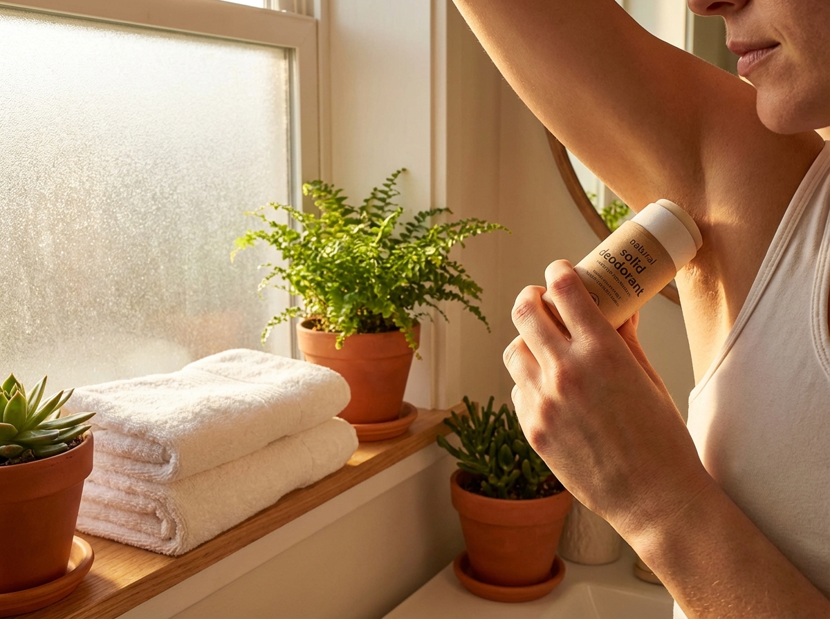 déodorant solide routine