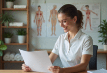 Massage bien-être : choisir le bon diplôme pour se former et réussir ! Femme professionnelle souriante avec certificat massage