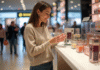 Échantillons gratuits Sephora : astuces pour en obtenir facilement Femme examinant un échantillon de cosmétique au comptoir