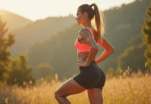 Femme en plein effort sportif pour tonifier les hanches