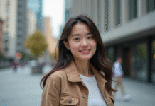 Critères pour devenir mannequin : toutes les conditions indispensables Jeune femme confiante en ville avec style casual